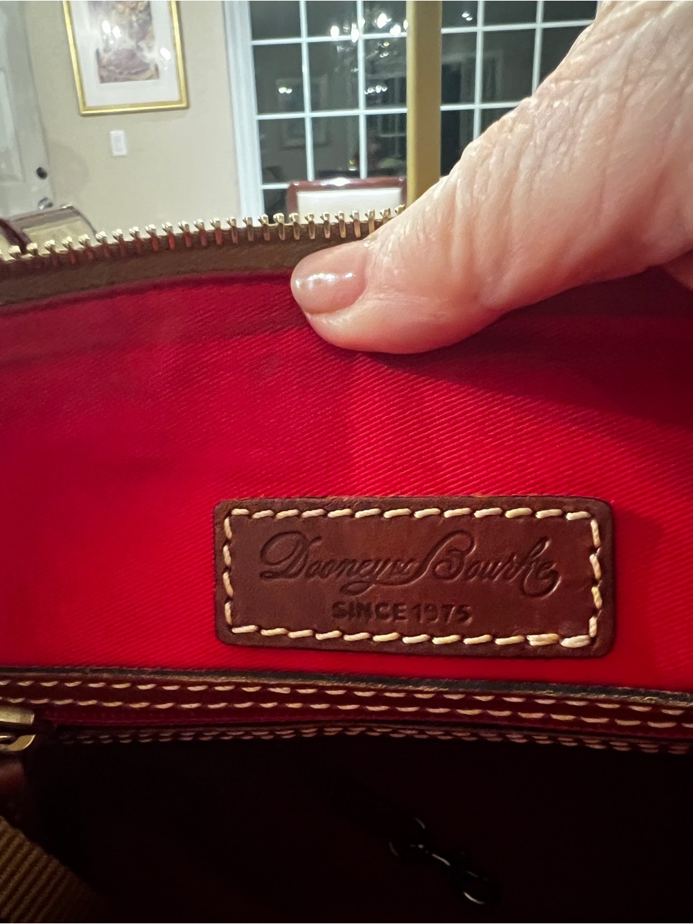 Dooney & Bourke Fuchsia Pink Pebbled Leather Shoulder Crossbody Bag - Picture 7 of 13